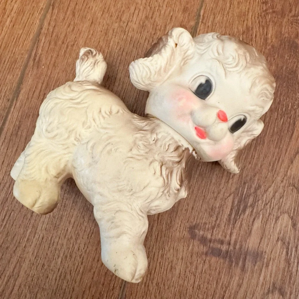 Edward Mobley 1956 Rubber Working Boy‎ And Sun Rubber Squeaky Dog Puppy Vintage